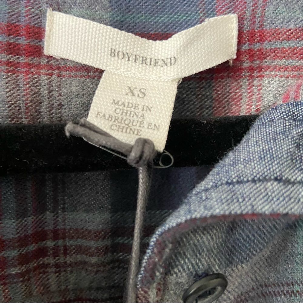 Nwt-treasure & Bond Raw Hem 100% Cotton Flannel - Picture 13 of 13